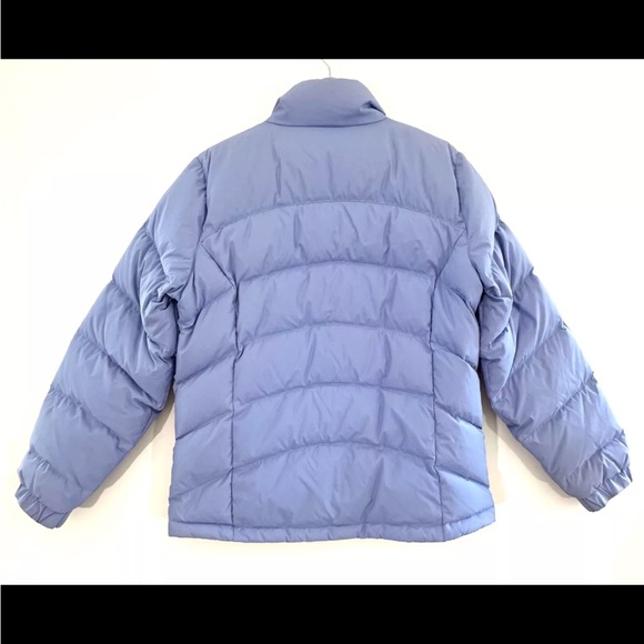 LL Bean Womens Goose Down Puffer Jacket Coat  Periwinkle Purple Size Large - Picture 3 of 5